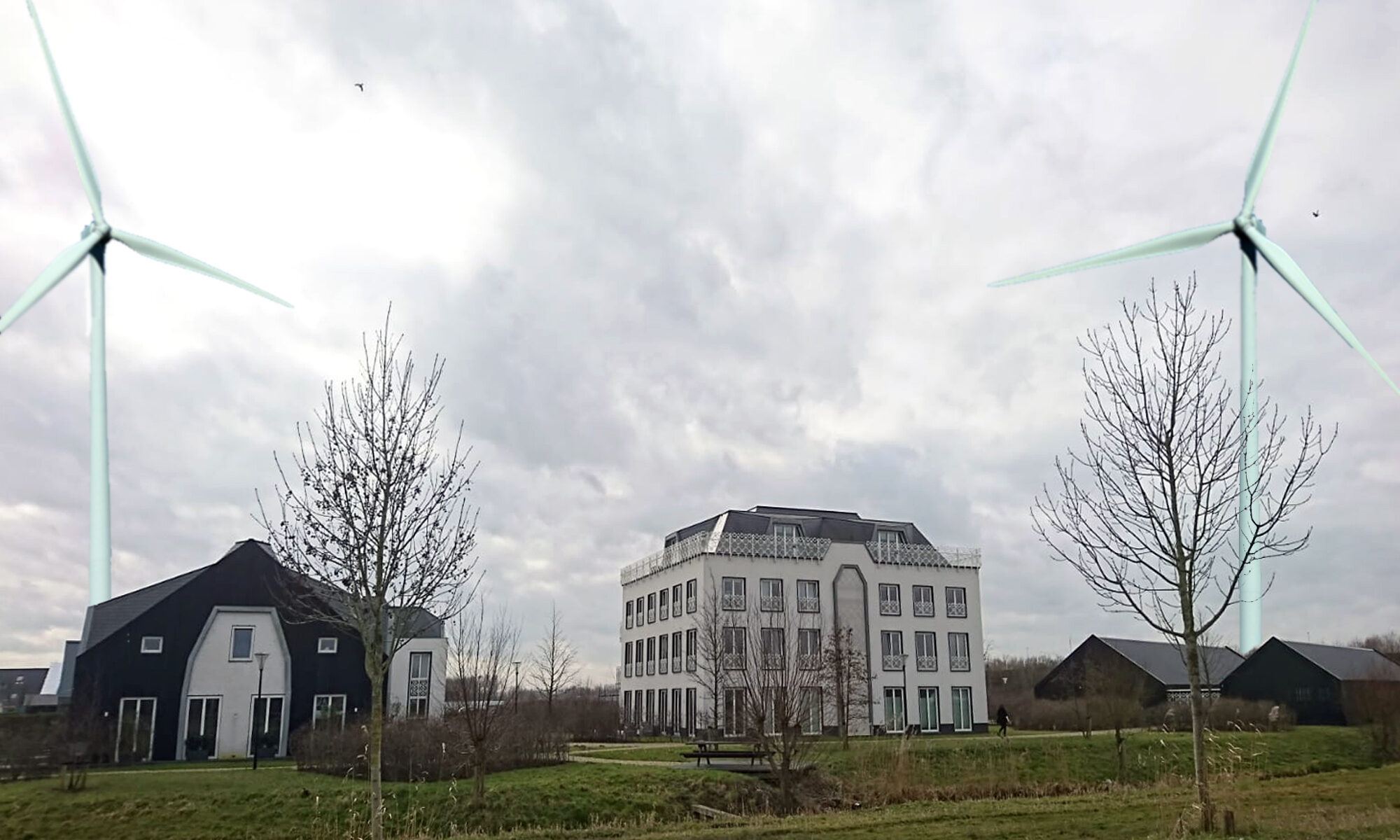 Mega-Turbines naast Abcoude